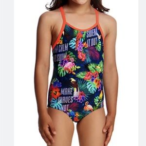 Funkita Toddler Girls' Tropic Tag One Piece Swimsuit Size 4T